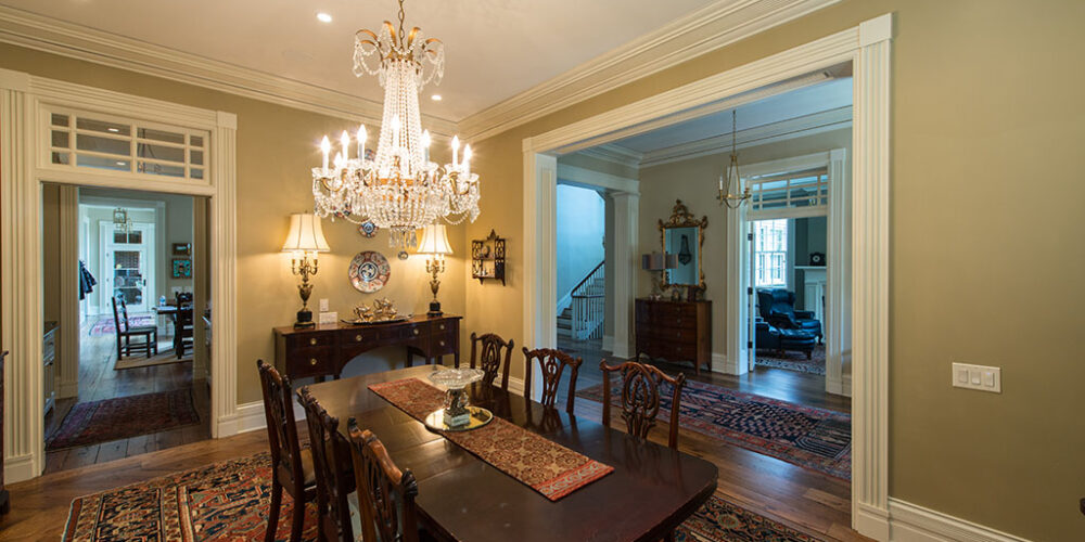 Dining room by Glenn Cope Custom Home Builders