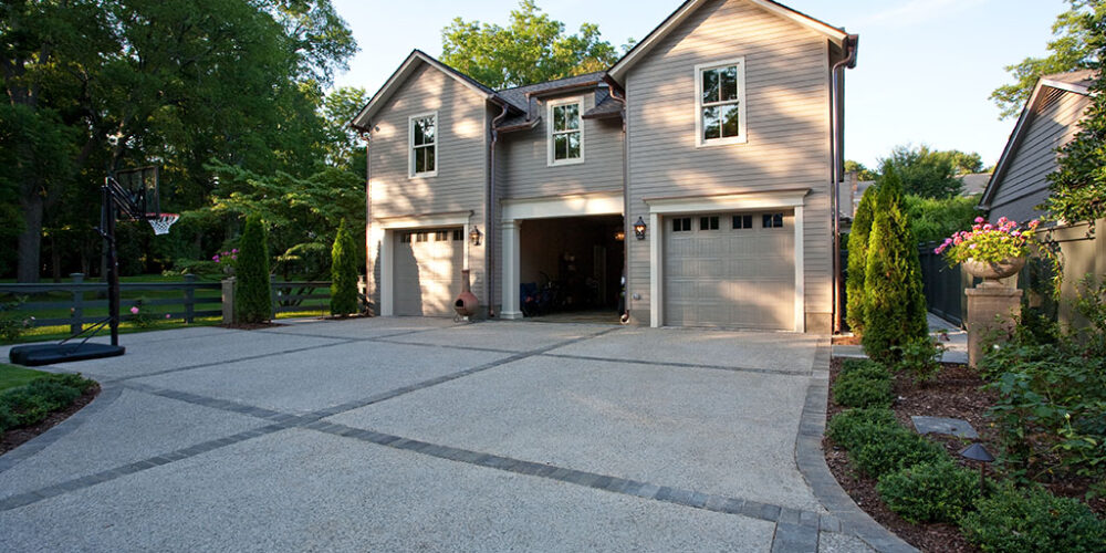 Garage and driveway renovation by Glenn Cope Custom Home Builders