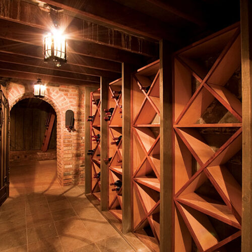 Wine cellar by Glenn Cope Custom Home Builders