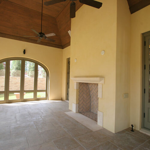 Custom french cottage style sunroom by Glenn Cope Custom Home Builders