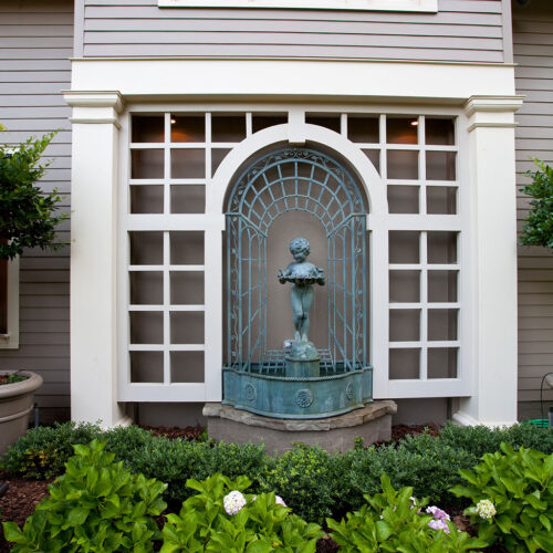 Historic garden bed preservation by Glenn Cope Custom Home Builders