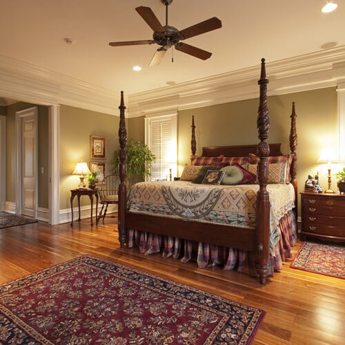 Master bedroom by Glenn Cope Custom Home Builders
