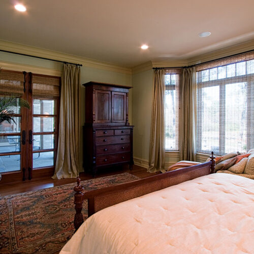 Master bedroom by Glenn Cope Custom Home Builders