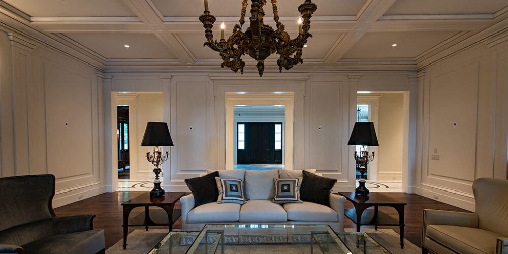 Sitting room parlor by Glenn Cope Custom Home Builders