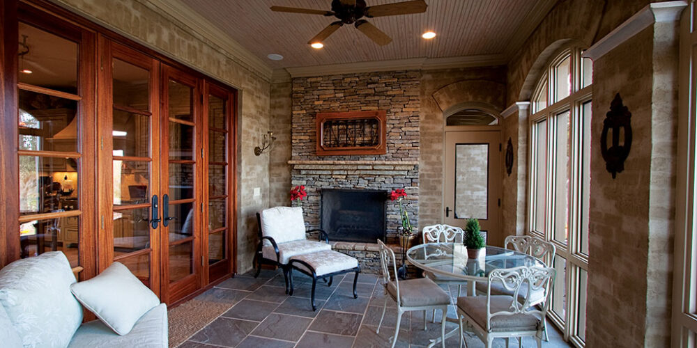 Enclosed Patio sunroom by Glenn Cope Custom Home Builders