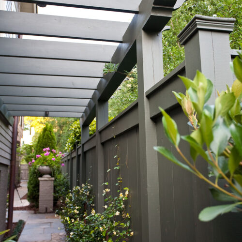 Detailed backyard scapes by Glenn Cope Custom Home Builders