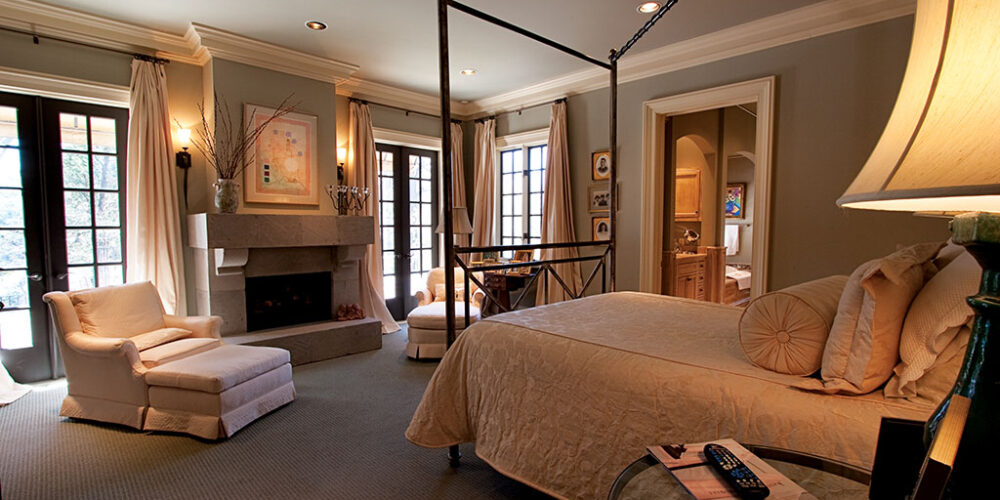 Bedroom construction by Glenn Cope Custom Home Builders