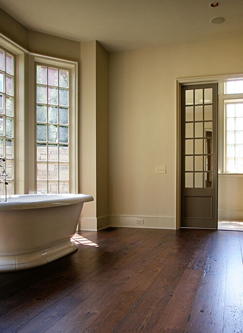 Vintage french styled bathroom by Glenn Cope Custom Home Builders