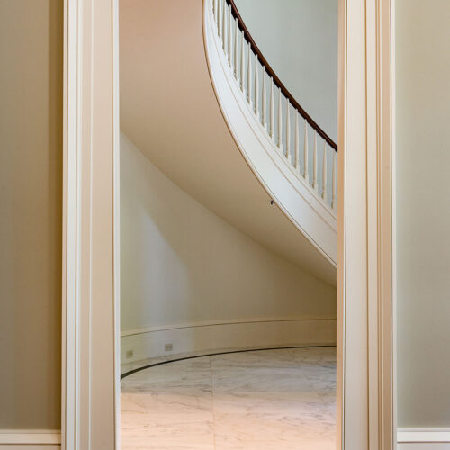 Custom stairwell by Glenn Cope Custom Home Builders