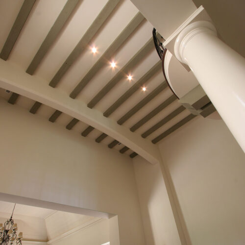 Detailed ceiling by Glenn Cope Custom Home Builders