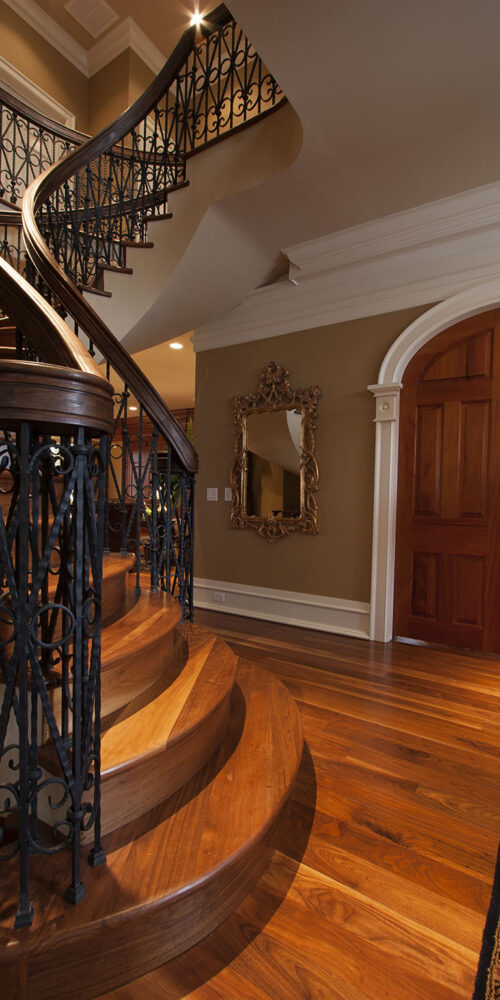 Grand entry way by by Glenn Cope Custom Home Builders
