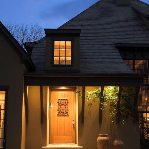 Custom home exterior by Glenn Cope Custom Home Builders