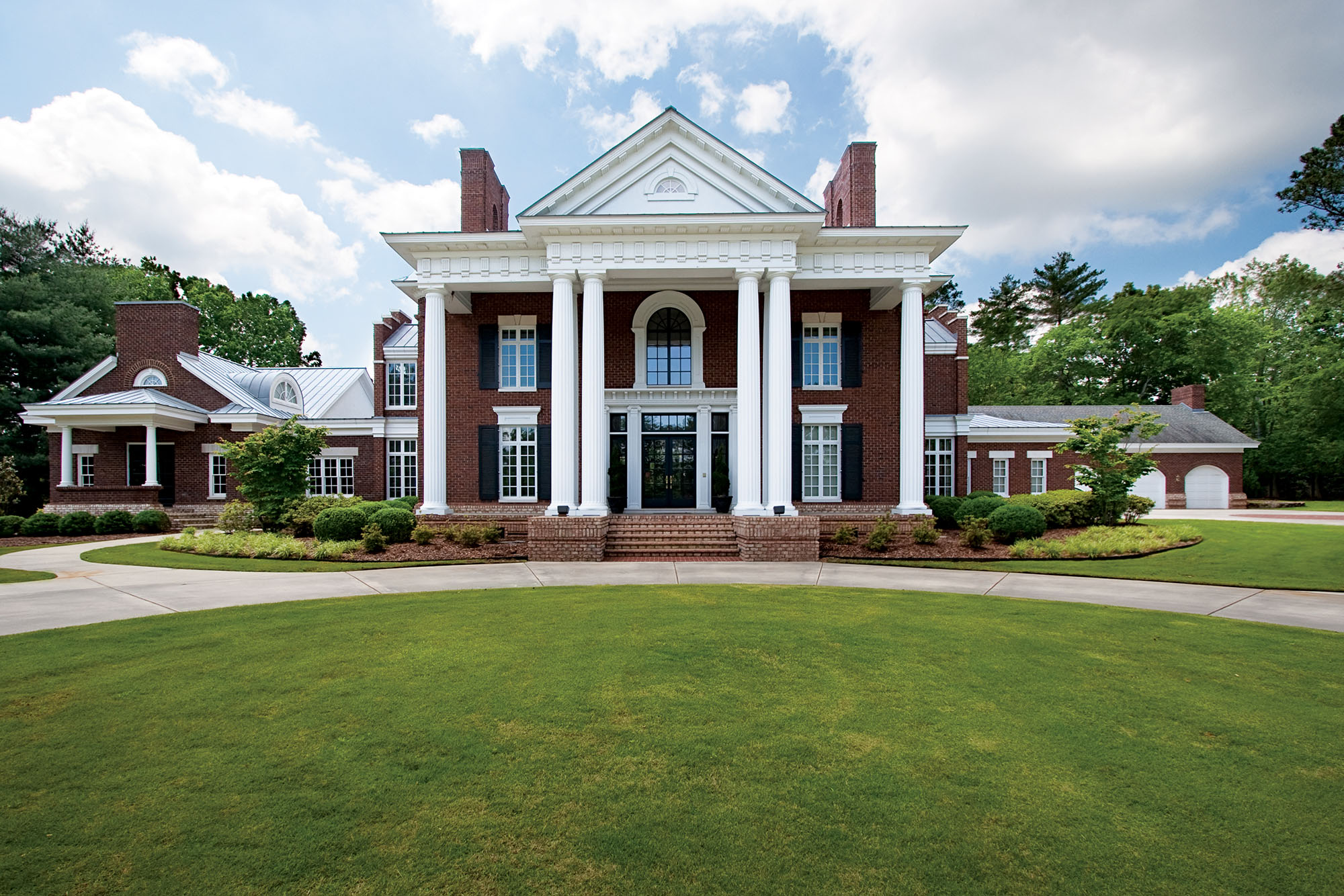 Greek revival style custom home by Glenn Cope Custom Home Builders