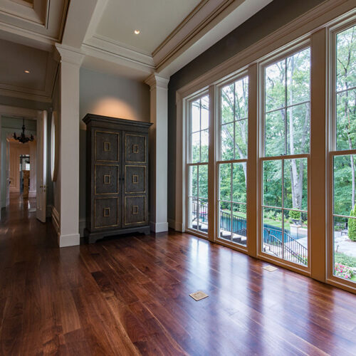 Master bedroom parlor by Glenn Cope Custom Home Builders