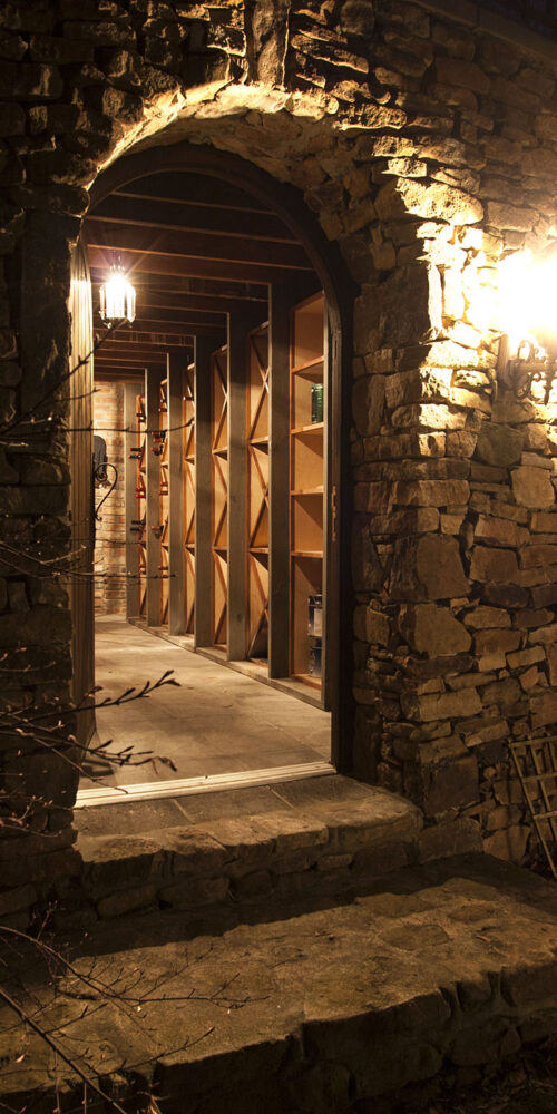 Wine cellar build by Glenn Cope Custom Home Builders