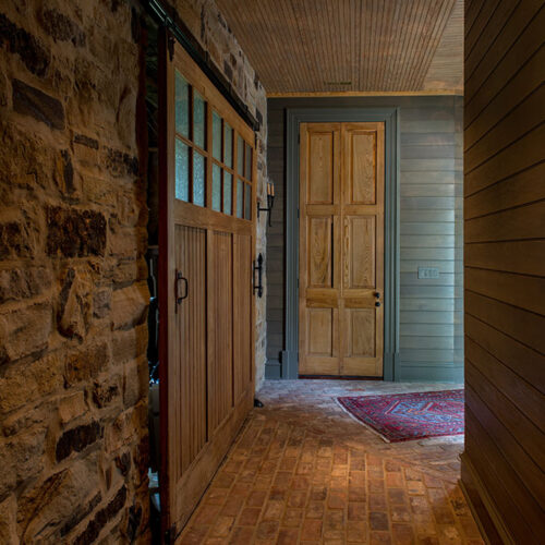 Antique walkway by Glenn Cope Custom Home Builders