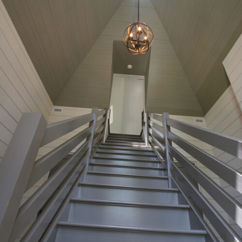 Detailed ceiling with cupola by Glenn Cope Custom Home Builders