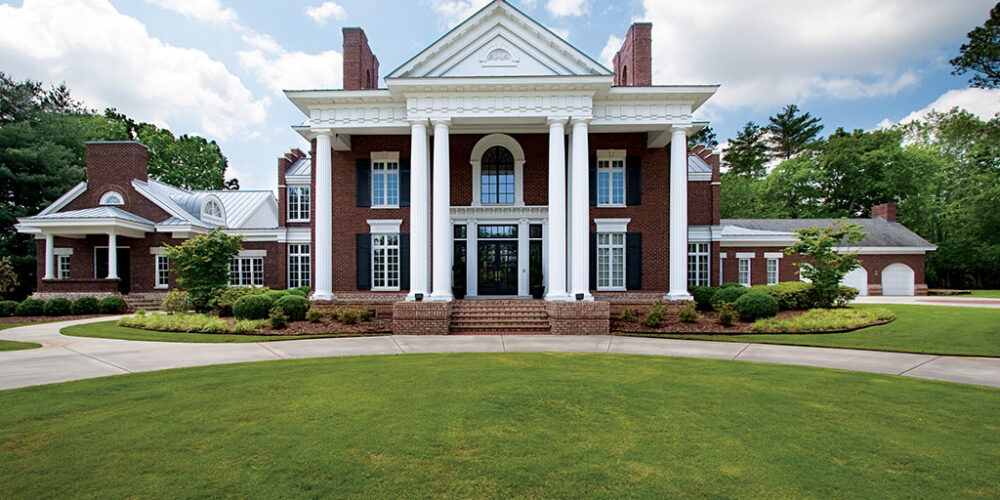 Greek revival style custom home by Glenn Cope Custom Home Builders