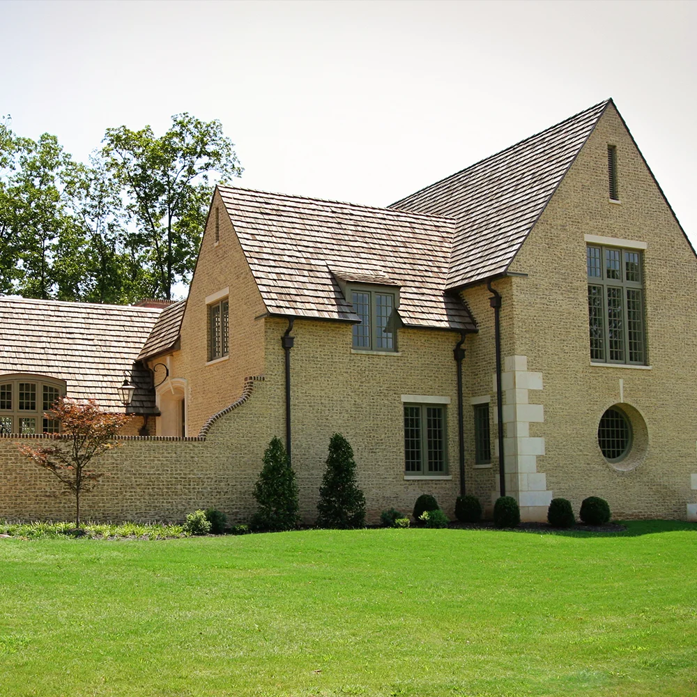 Exterior of cottage-styled home by Glenn Cope Custom Home Builders