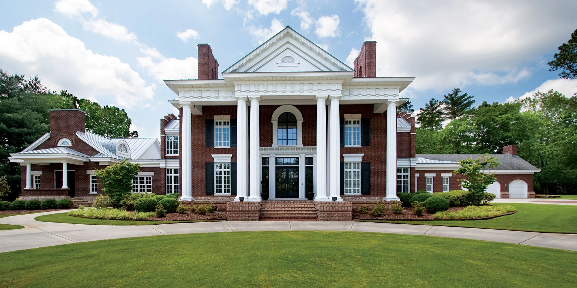 Greek revival style custom home by Glenn Cope Custom Home Builders