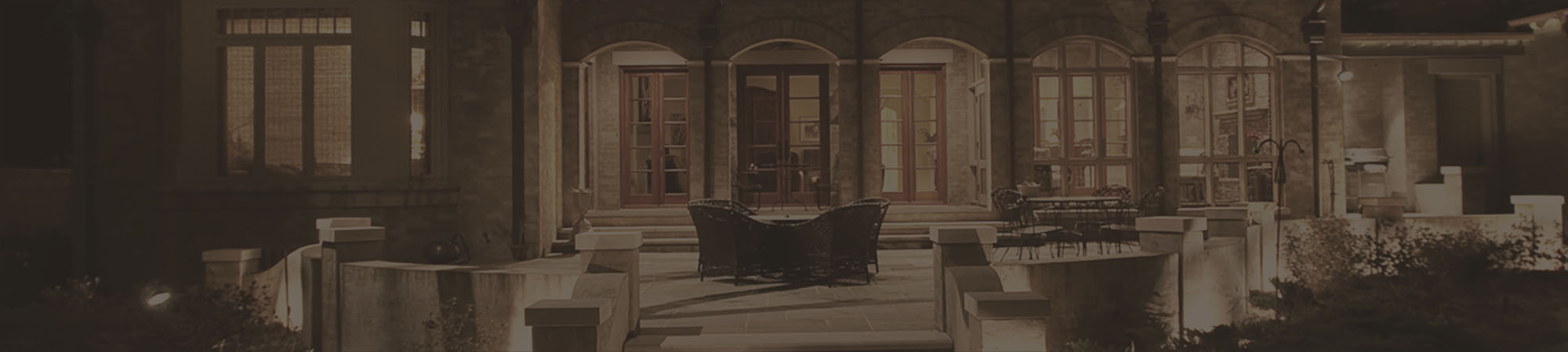 Background image of custom home patio